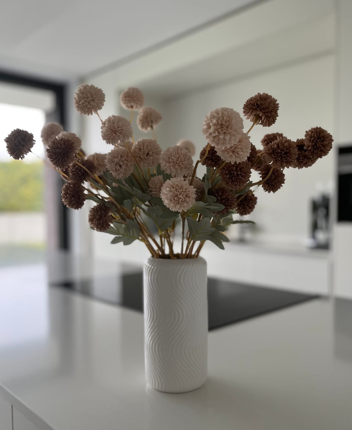 Customer photo review of Zijden Kiku Bloemen - Crème Mix
