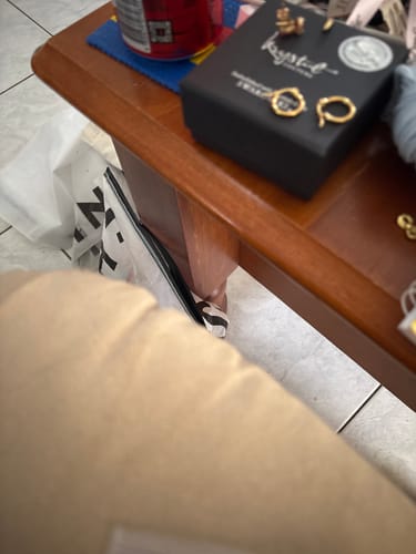 Customer photo review of Medici Glam Gold Stud Earrings