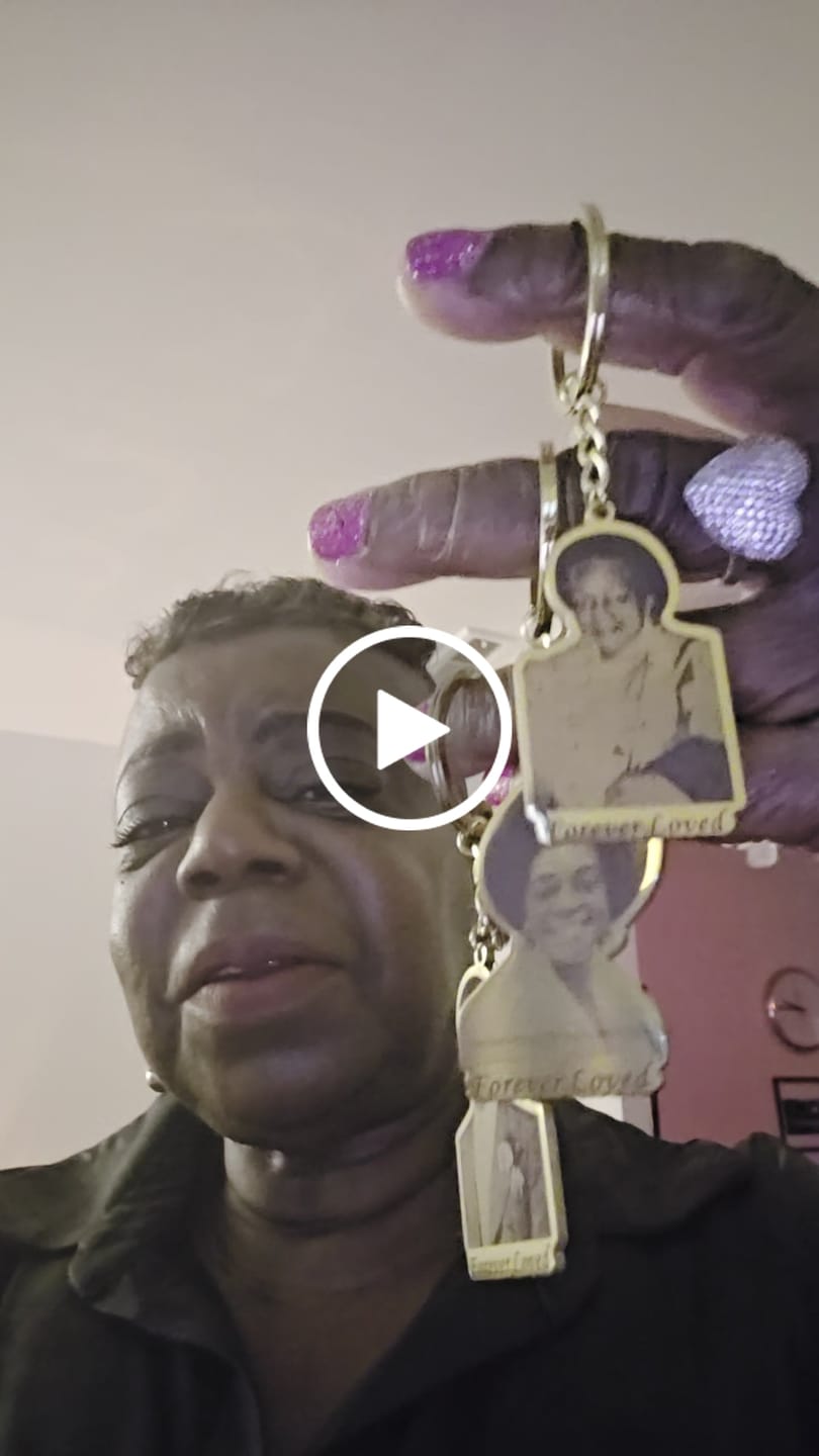 Customer video review of Custom Photo Engraved Keychain