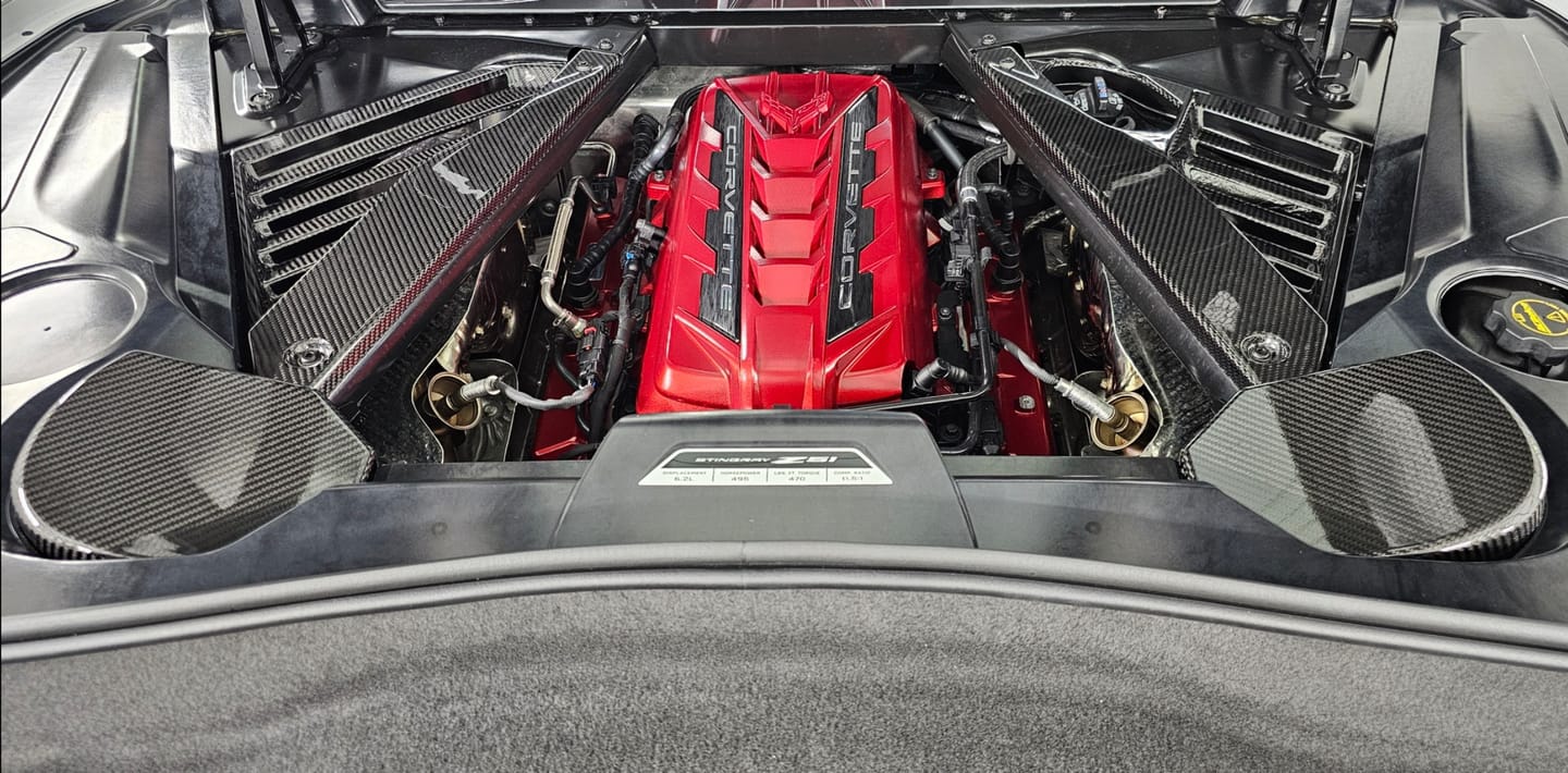 Customer photo review of C8 Corvette Real Carbon Fiber Engine Bay Side Panels