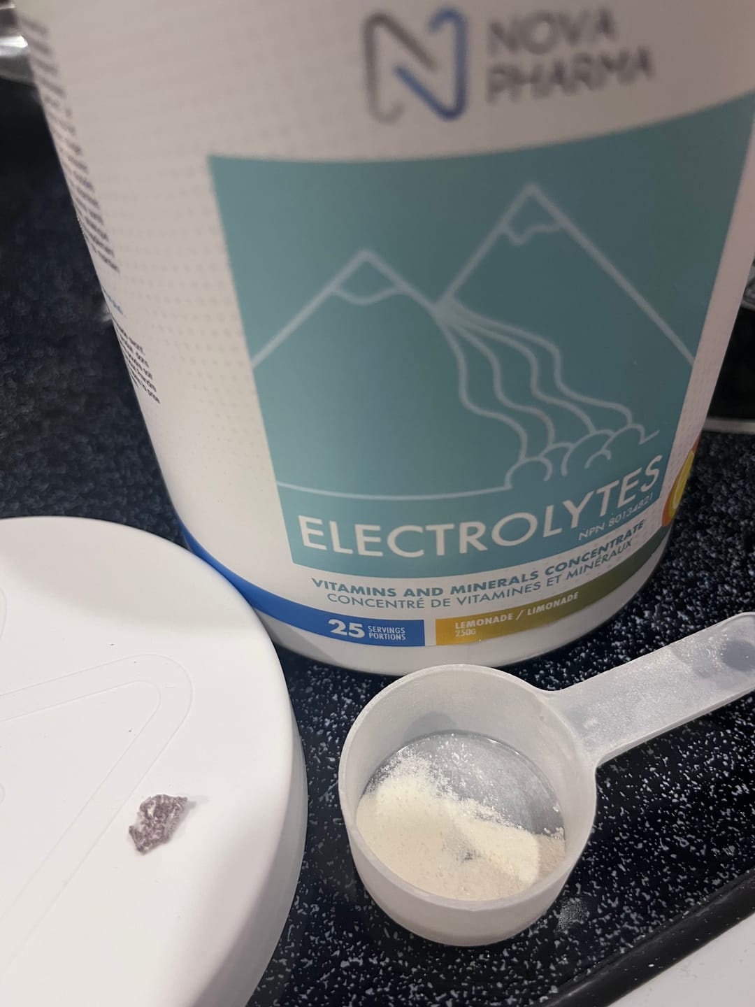 Customer photo review of Nova Pharma - Électrolytes - 250g