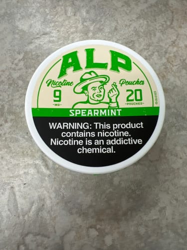 Customer photo review of Spearmint Nicotine Pouches