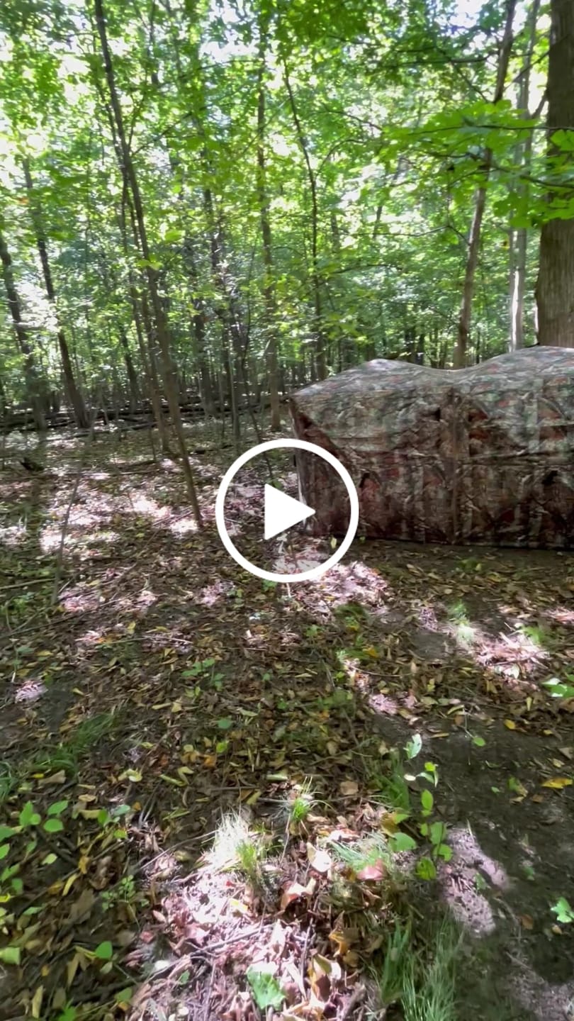 Customer video review of Tidewe VisTrilogy See-Through Pop-Up Hunting Ground Blind for Deer, Turkey (4-6 Person)