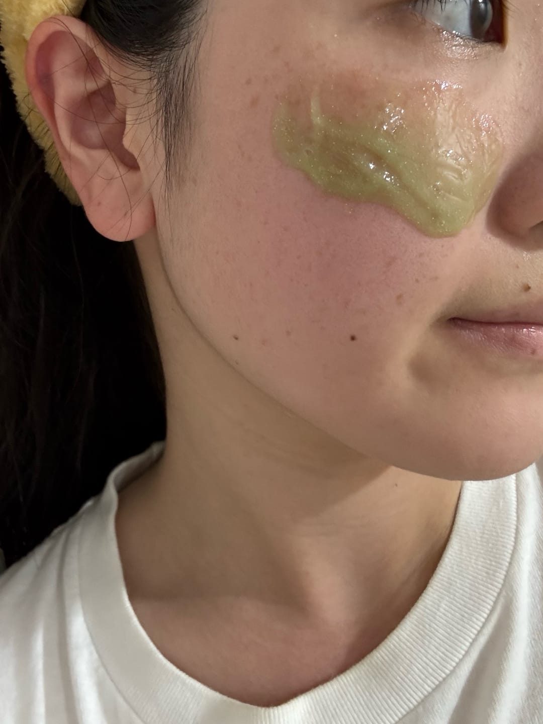 Customer photo review of Madeca Matcha Toning Peeling Gel 150ml