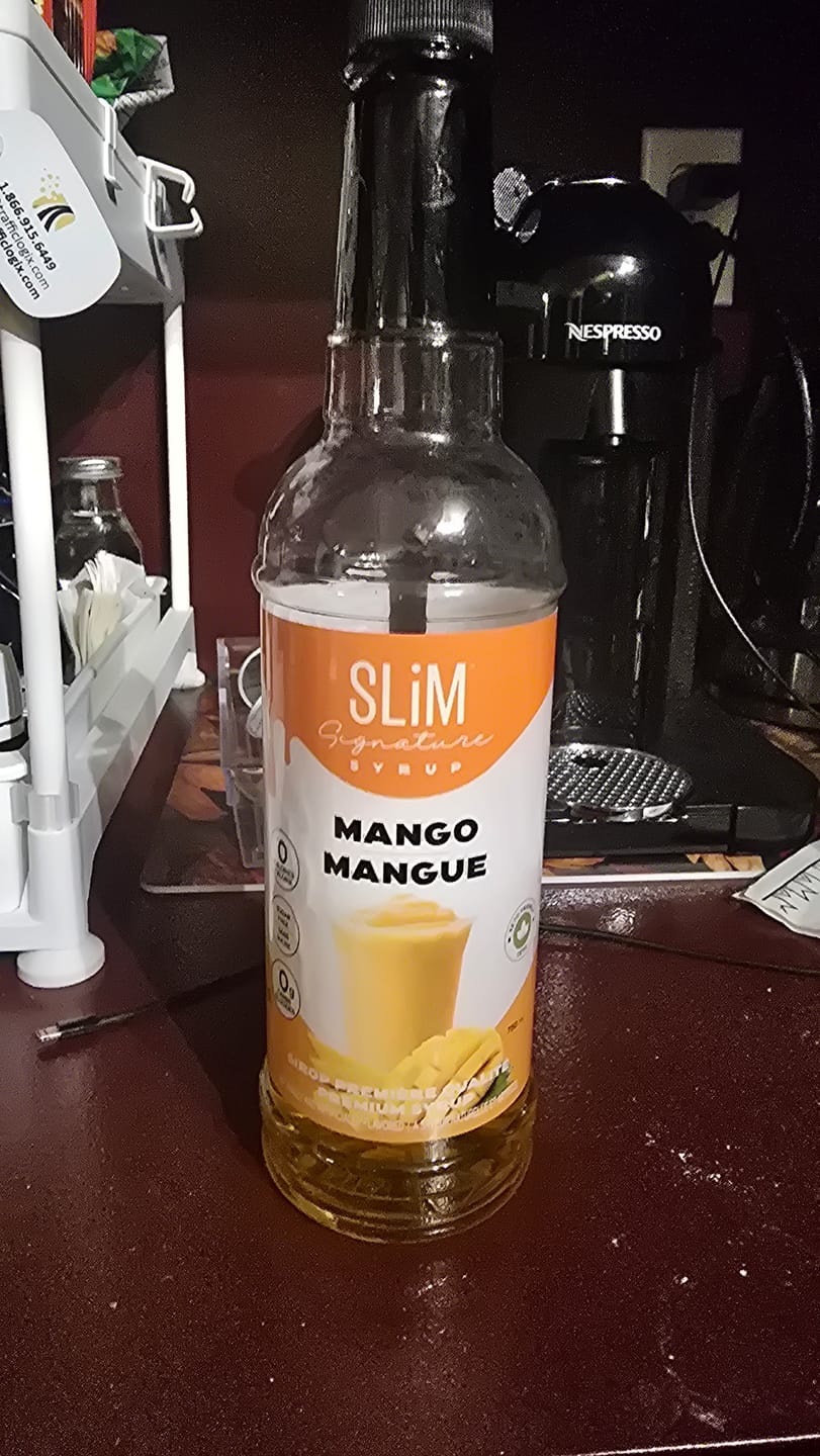 Customer photo review of Slim Syrups - Sugar Free Syrups 750ml