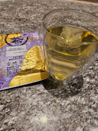 Customer photo review of Pan Fired Kamairicha Miyazaki Sabou