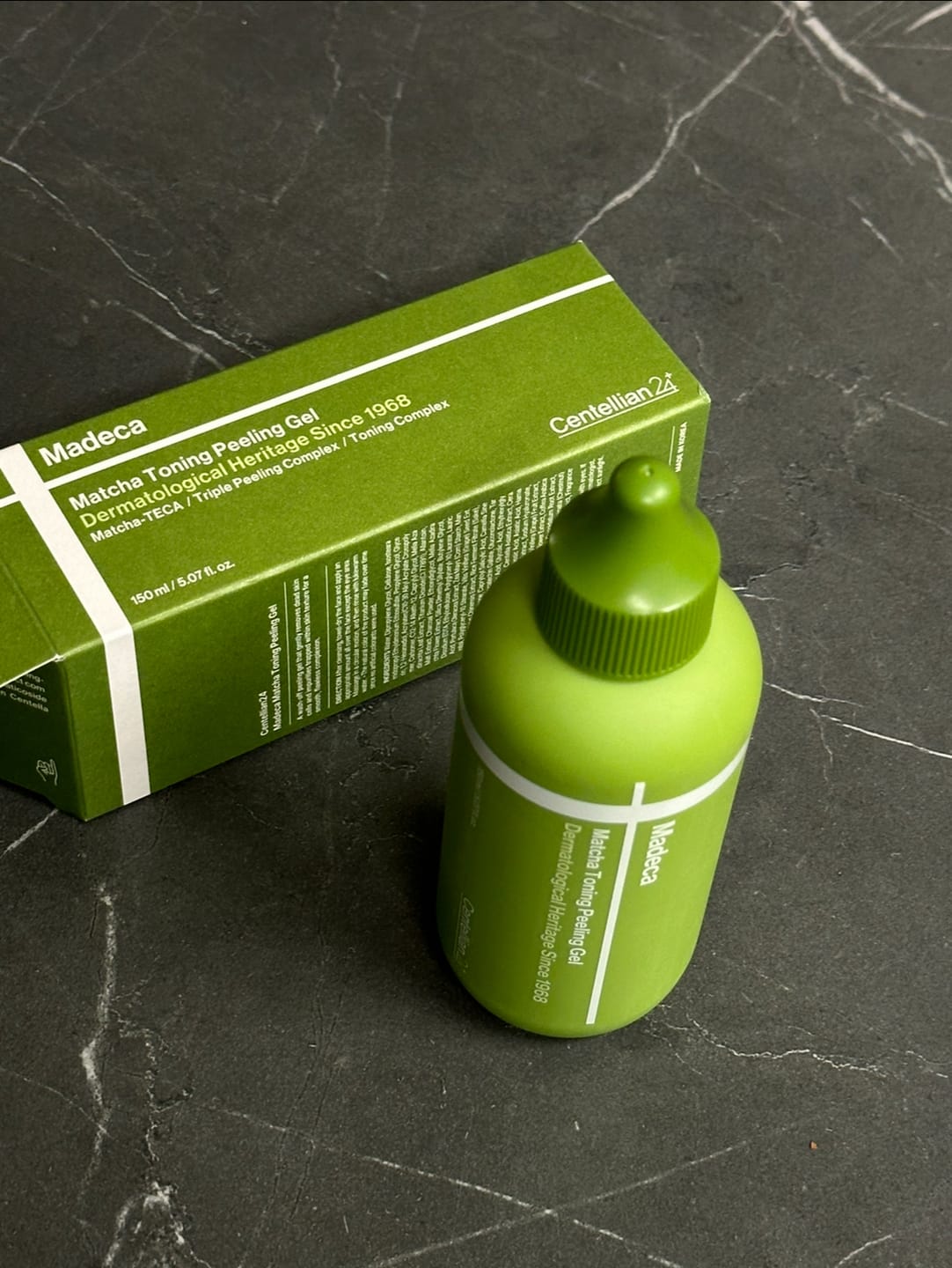 Customer photo review of Madeca Matcha Toning Peeling Gel 150ml