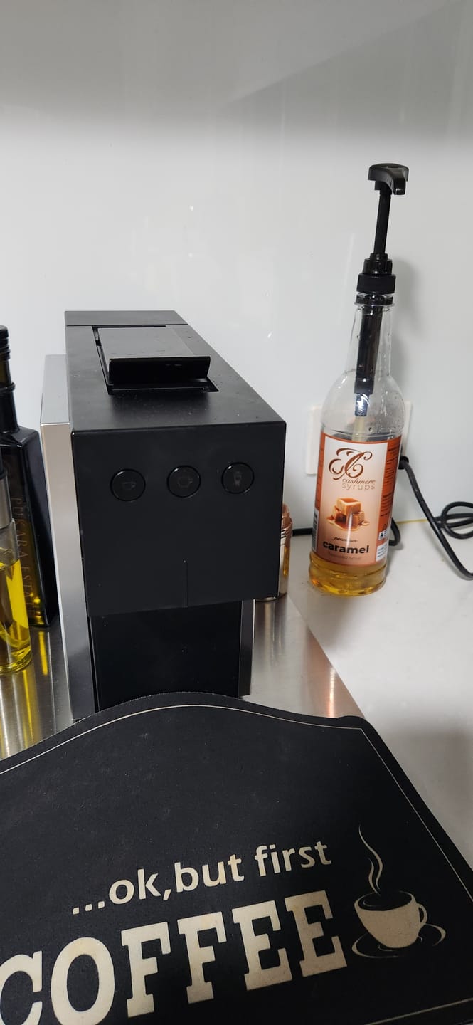Customer photo review of Caramel Coffee Syrup