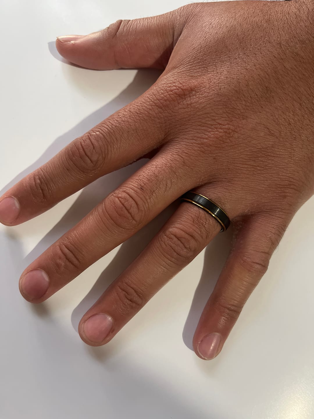 Customer photo review of Anillo Night's Watch - Tungsteno