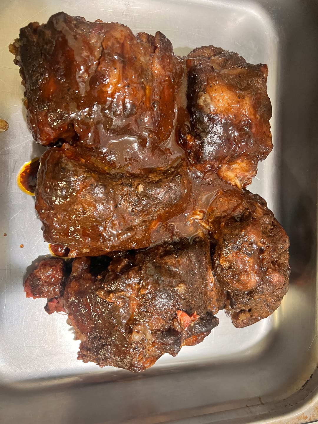 Customer photo review of True 'Candy Red' Oxtail Softballs