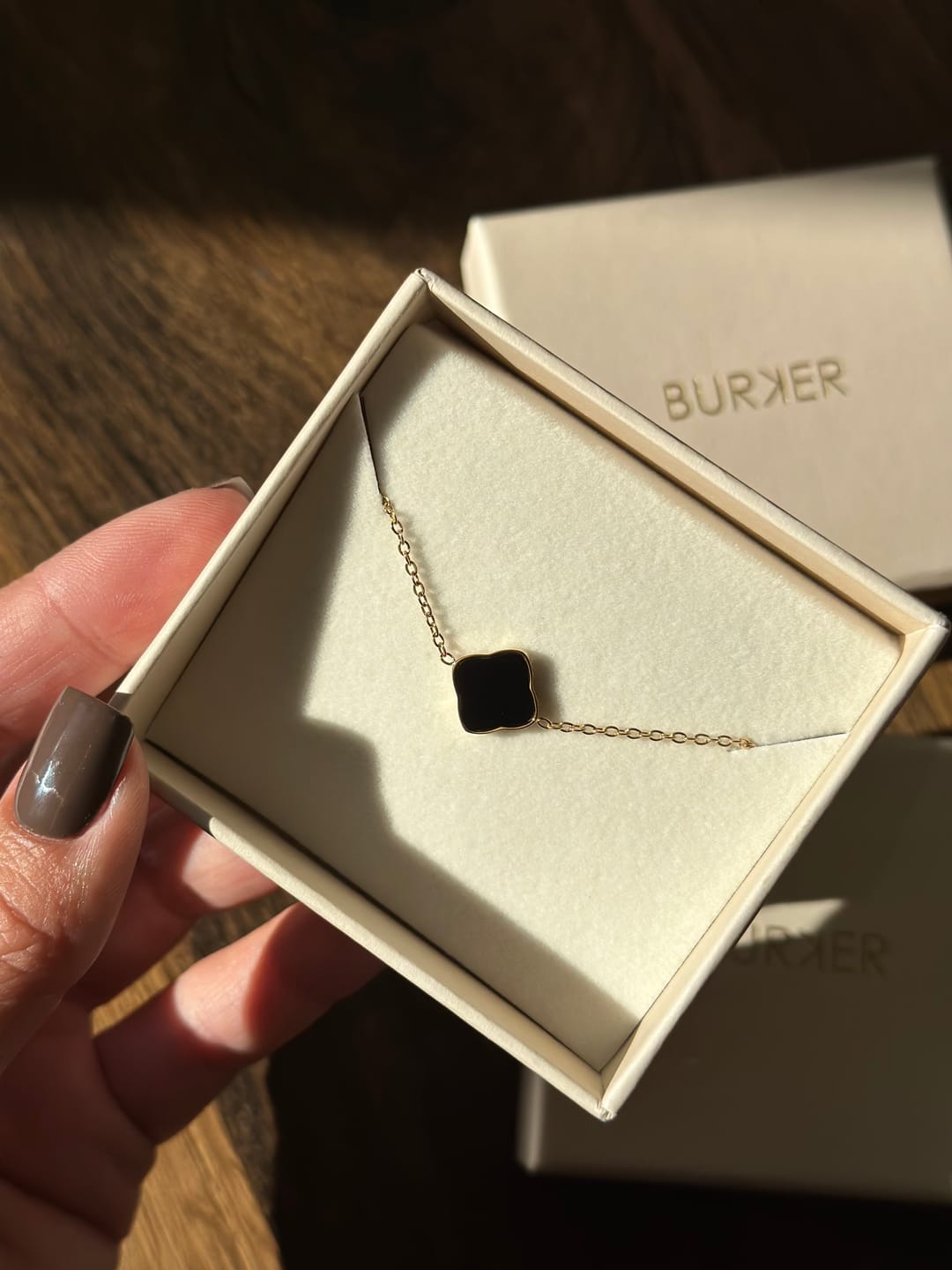 Customer photo review of Flora Gold Black Bracelet