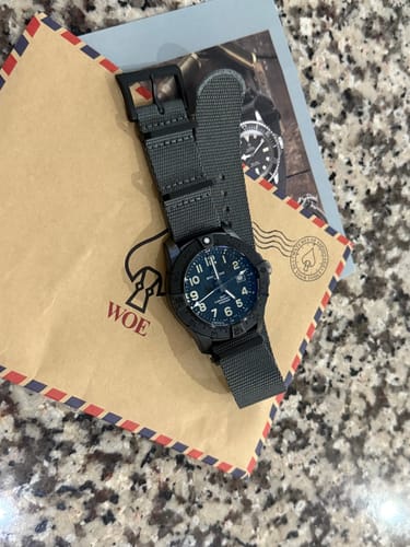 Customer photo review of Five Eye Nylon Watch Strap - PVD/Black