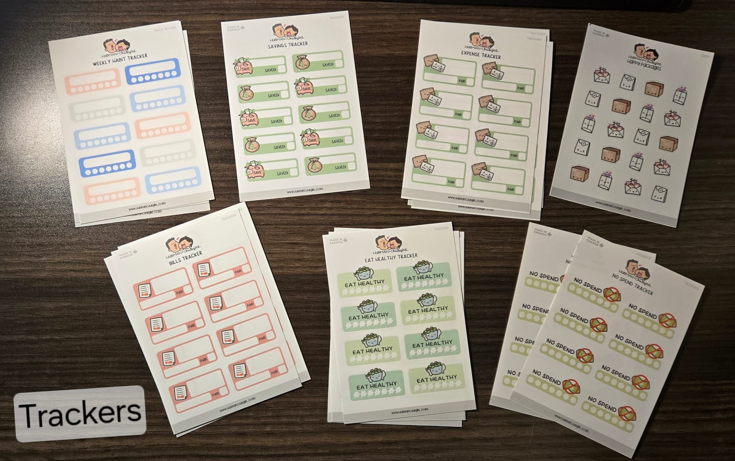 Customer photo review of No Spend Tracker Planner Stickers