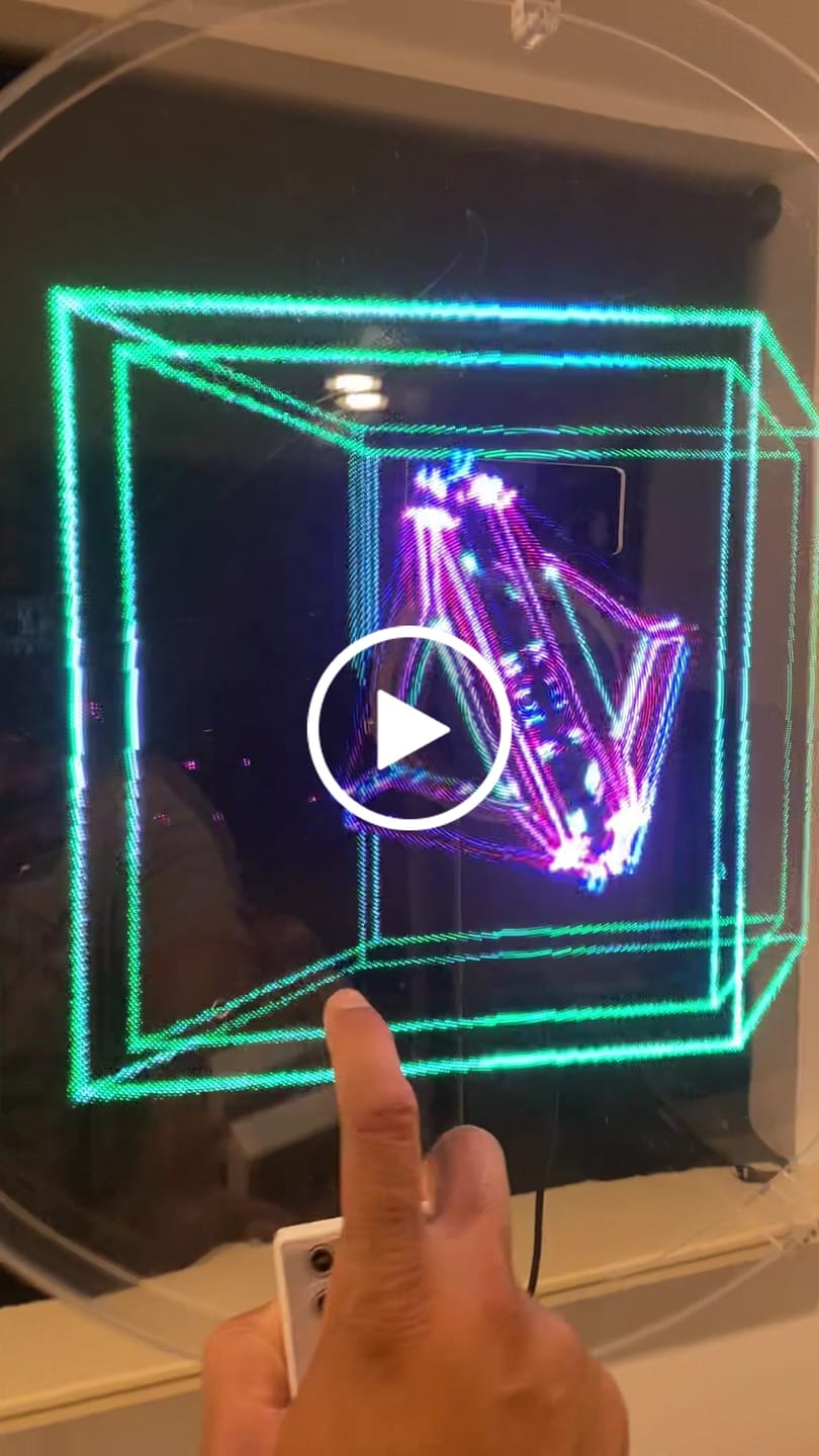 Customer video review of Acrylic Transparent Cover | L2 17" Holographic Fan