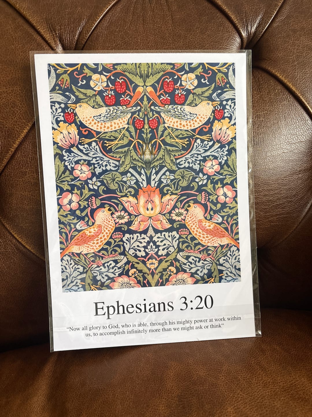 Customer photo review of Custom Christian Wall Art | William Morris