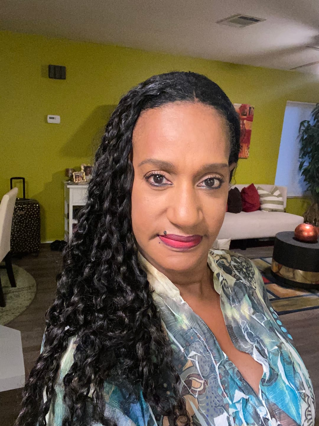 Customer photo review of Spanish Curl Weft Bundles Human Hair