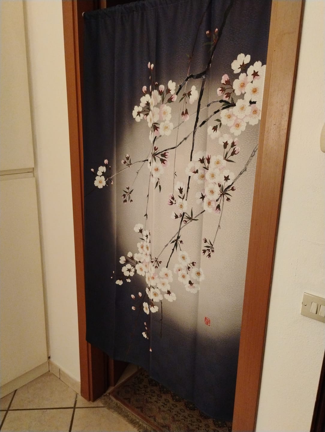 Customer photo review of Japanische Noren - Mondschein