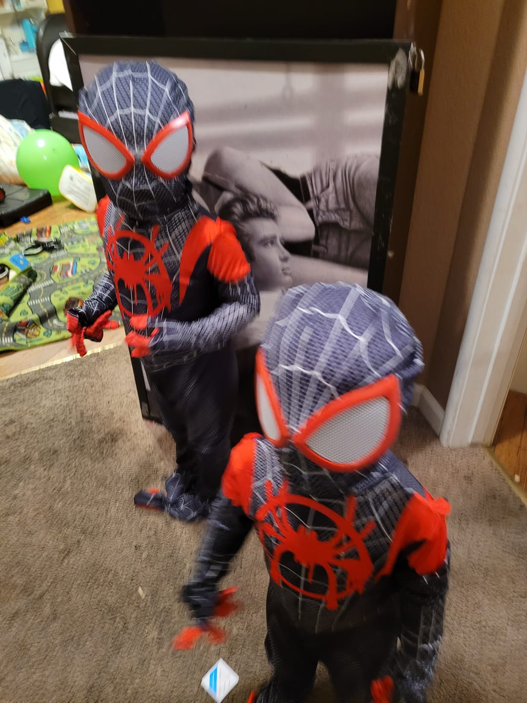 Customer photo review of Miles Morales Costume – Black Spider-Man Costume with Mask and Jacket