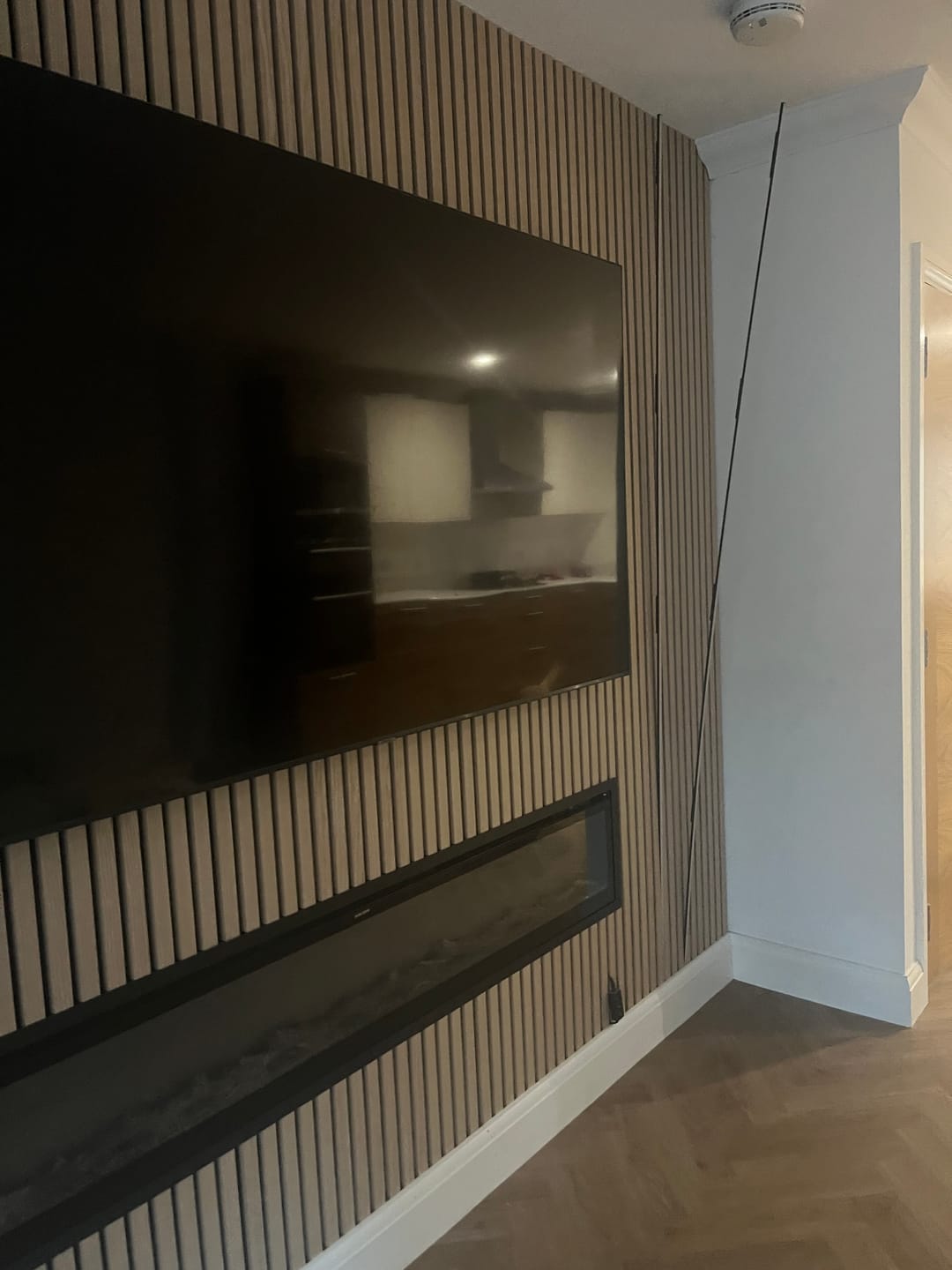 Customer photo review of Wooden Wall Panel | Natural Oak | Premium 3-sided Wood Veneer