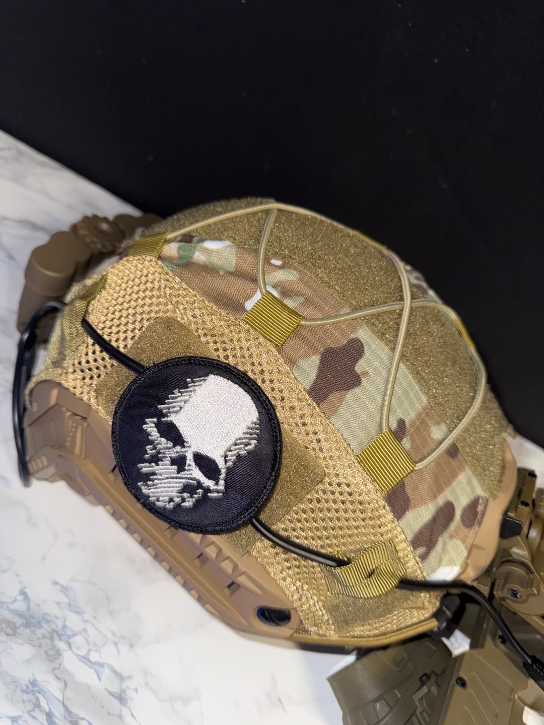 Customer photo review of Cygnus Armory - Helmet Cover