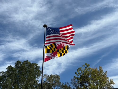Customer photo review of State of Maryland Flag - Official Design and Specifications - Outdoor Nylon