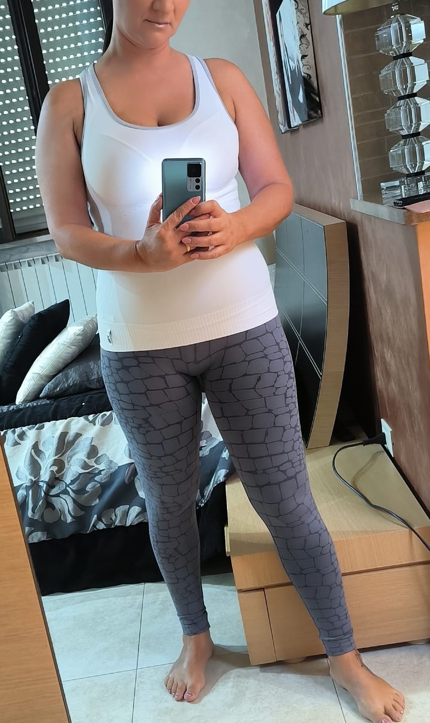 Customer photo review of Leggings Push Up All-up Grigio Ira Cocco