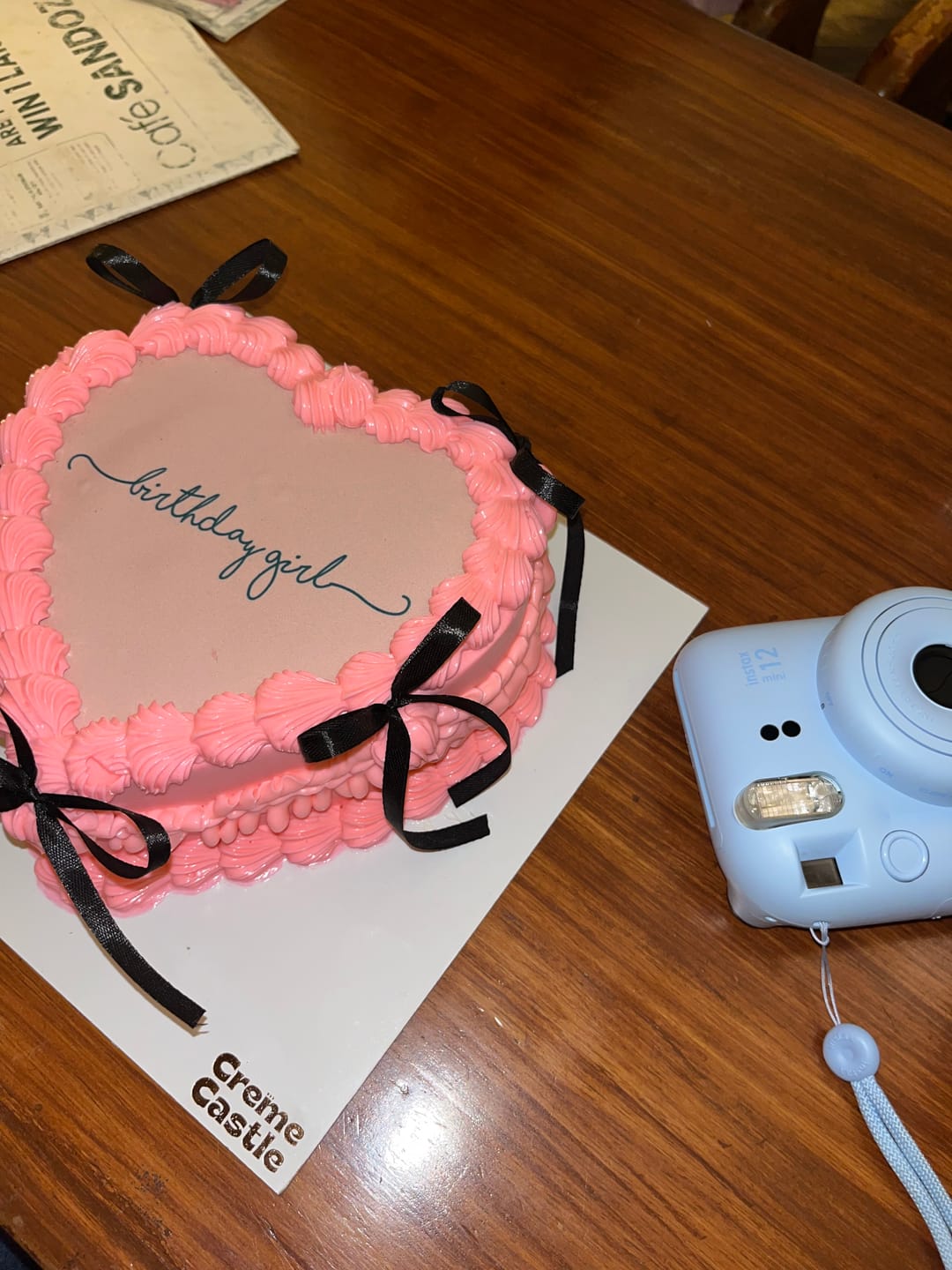 Customer photo review of Heart Shape Ribbon Cake
