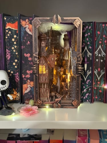 Customer photo review of Voyage Through The Storm DIY Book Nook Kit