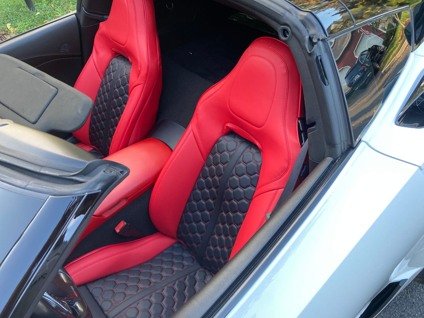 Customer photo review of Corvette C7 Custom Leather Seat Covers