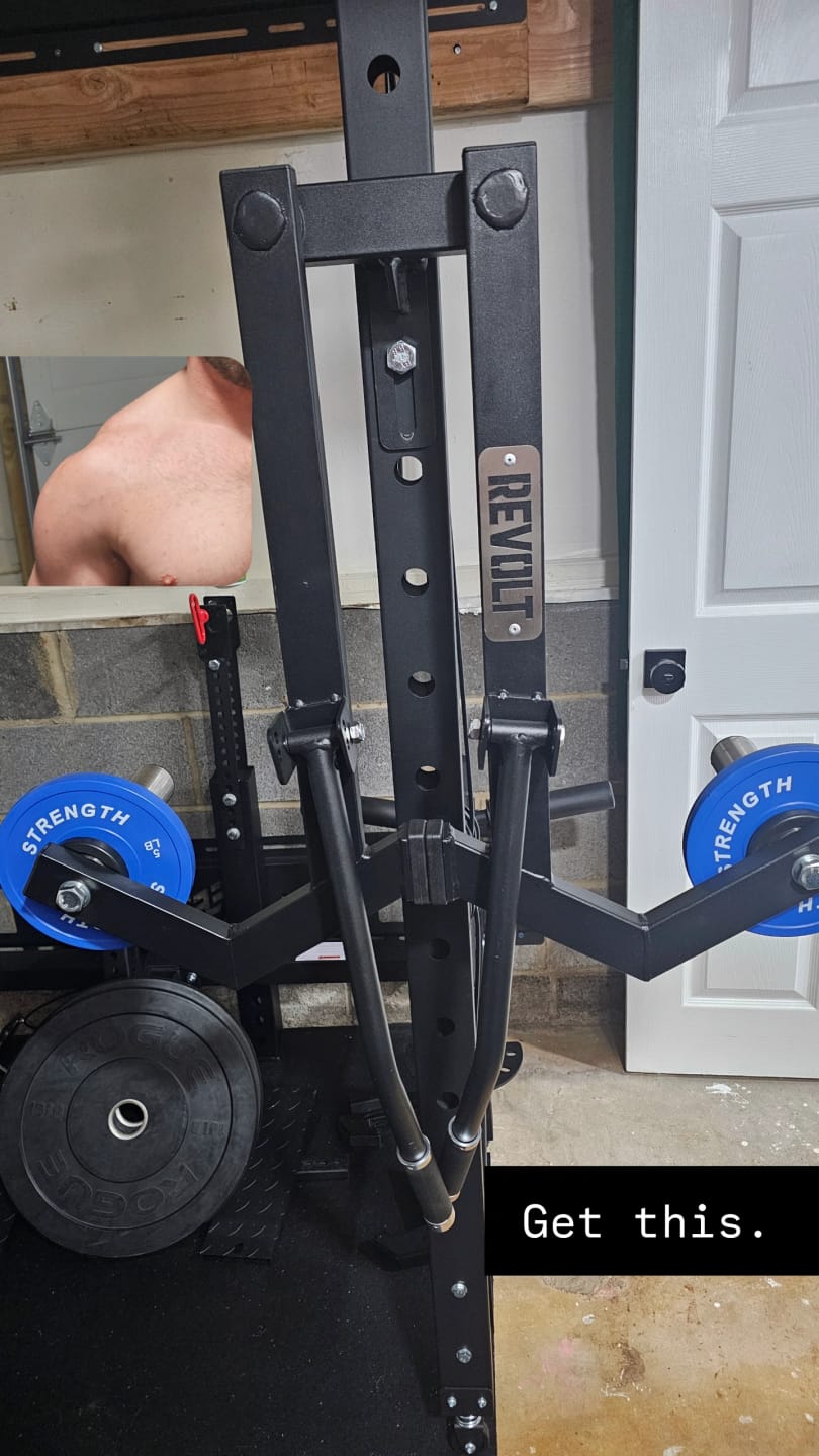 Customer photo review of Revolt Lateral Raise Attachment