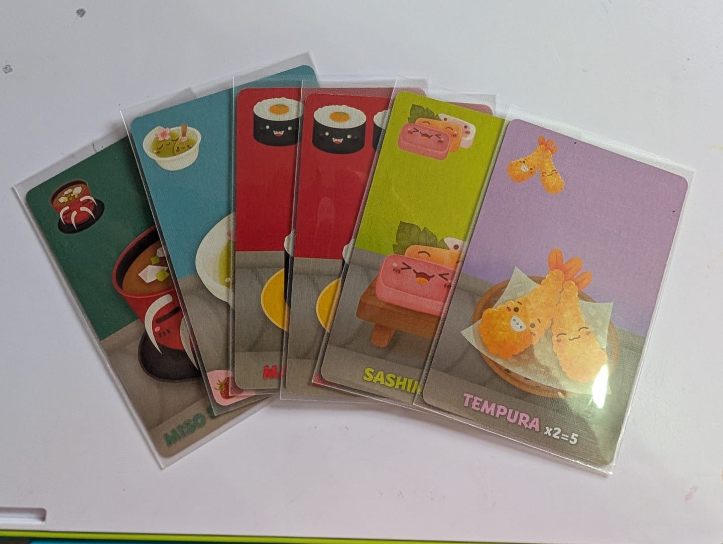 Customer photo review of Clear Matte Standard American Card Sleeves