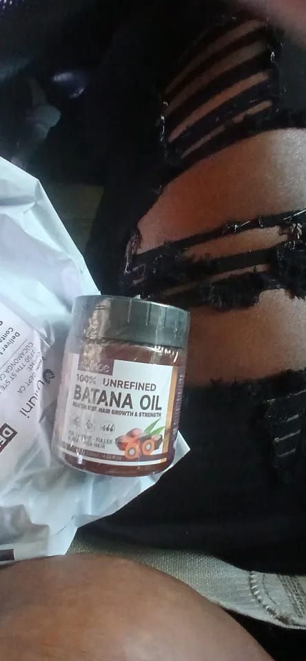 Customer photo review of Batana Oil Hair Mask Growth And Nourishment — Clear | KIMLUD