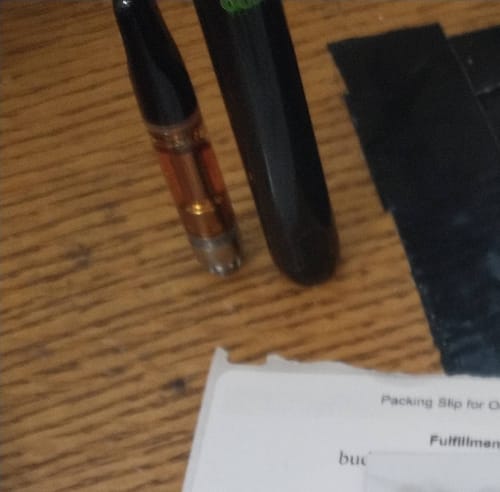 Customer photo review of 1 Gram HHC Vape Cartridge | Papaya Kush - Sativa