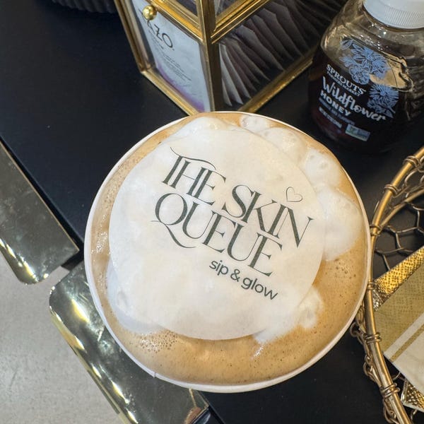Customer photo review of 50-1000 Personalized Edible Drink Toppers: Monogram Cocktail Garnishes