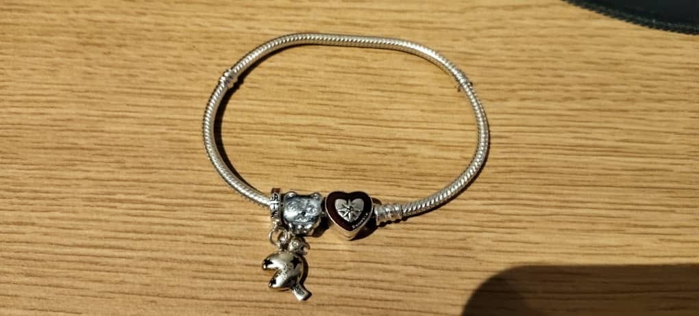 Customer photo review of PROJECT SKZ! heart clasp bracelet