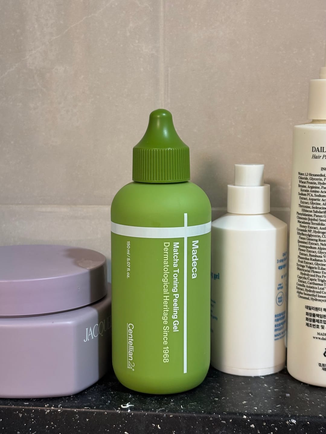 Customer photo review of Madeca Matcha Toning Peeling Gel 150ml