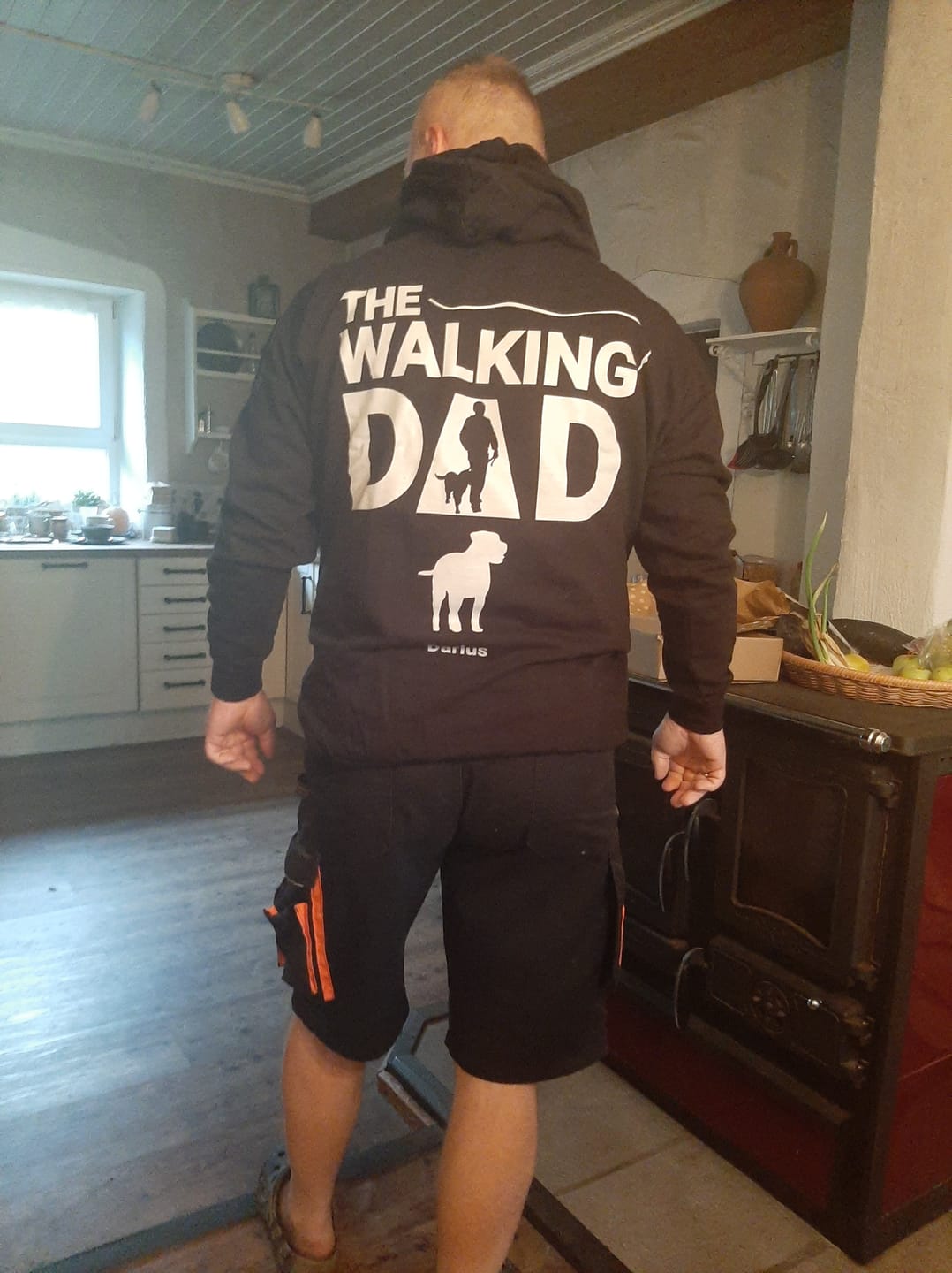Customer photo review of The Walking Dad - Individueller Hoodie