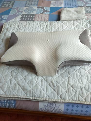 Oreiller Cervical Ergonomique SWZEC - Mousse à Mémoire De Forme, Soutien Cou Et Nuque, Housse Lavable, Pour Toutes Positions De Sommeil - 8
