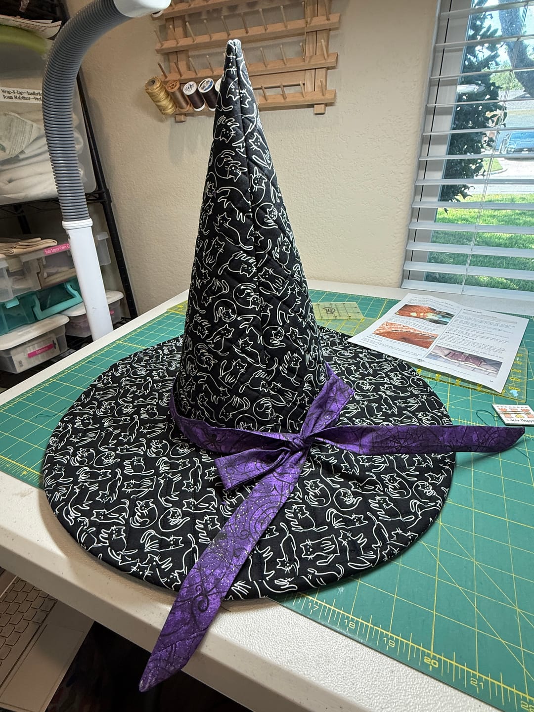 Customer photo review of Spellbound Quilted Witch Hat Sewing Pattern | Digital PDF Pattern