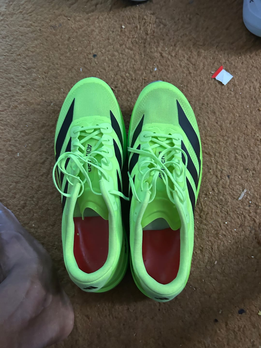 Customer photo review of NEW! 3 Pairs of RTP HEEL PAD XC v2 Red- Protect your joints while keeping your shoes feeling natural.