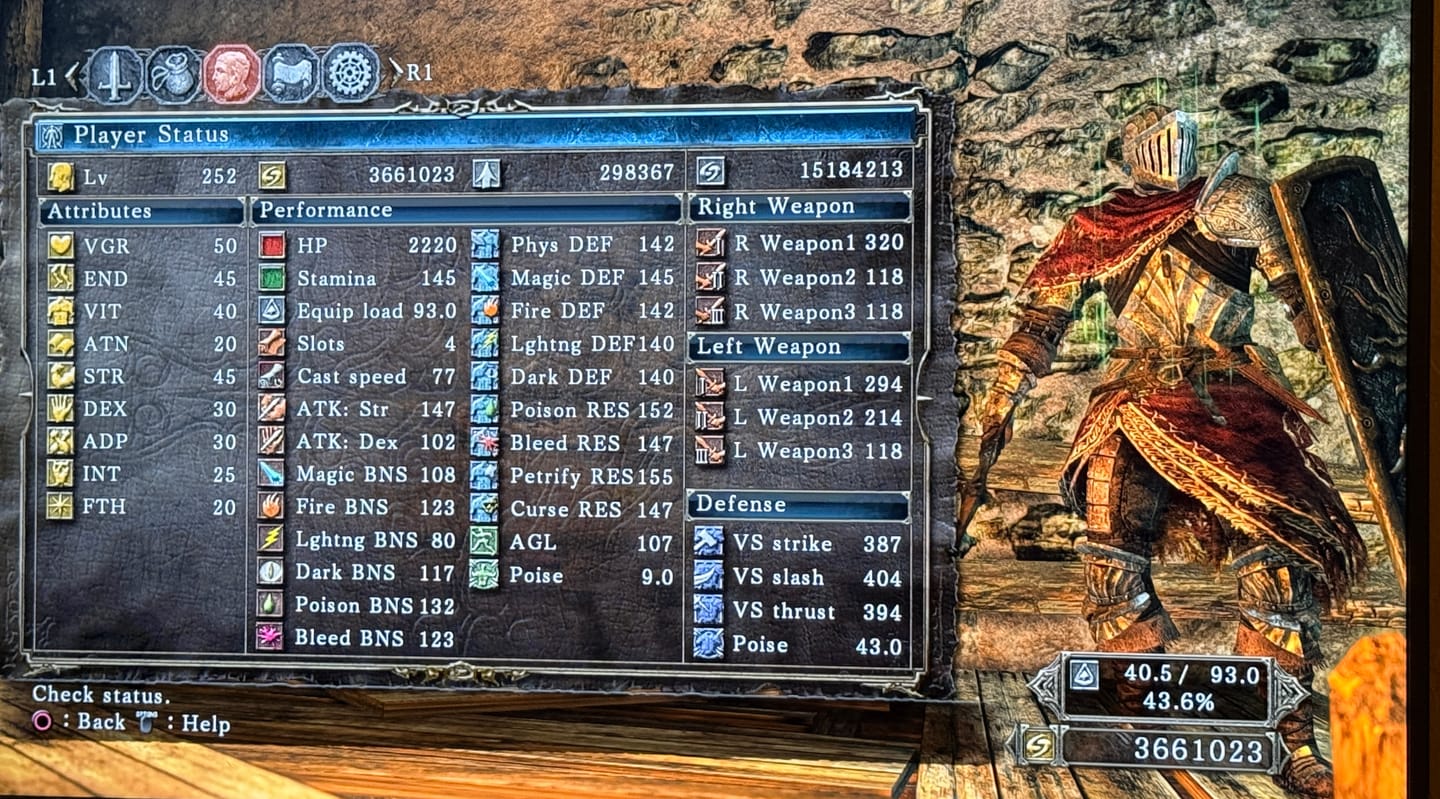 Customer photo review of Dark Souls 2 Items & Souls