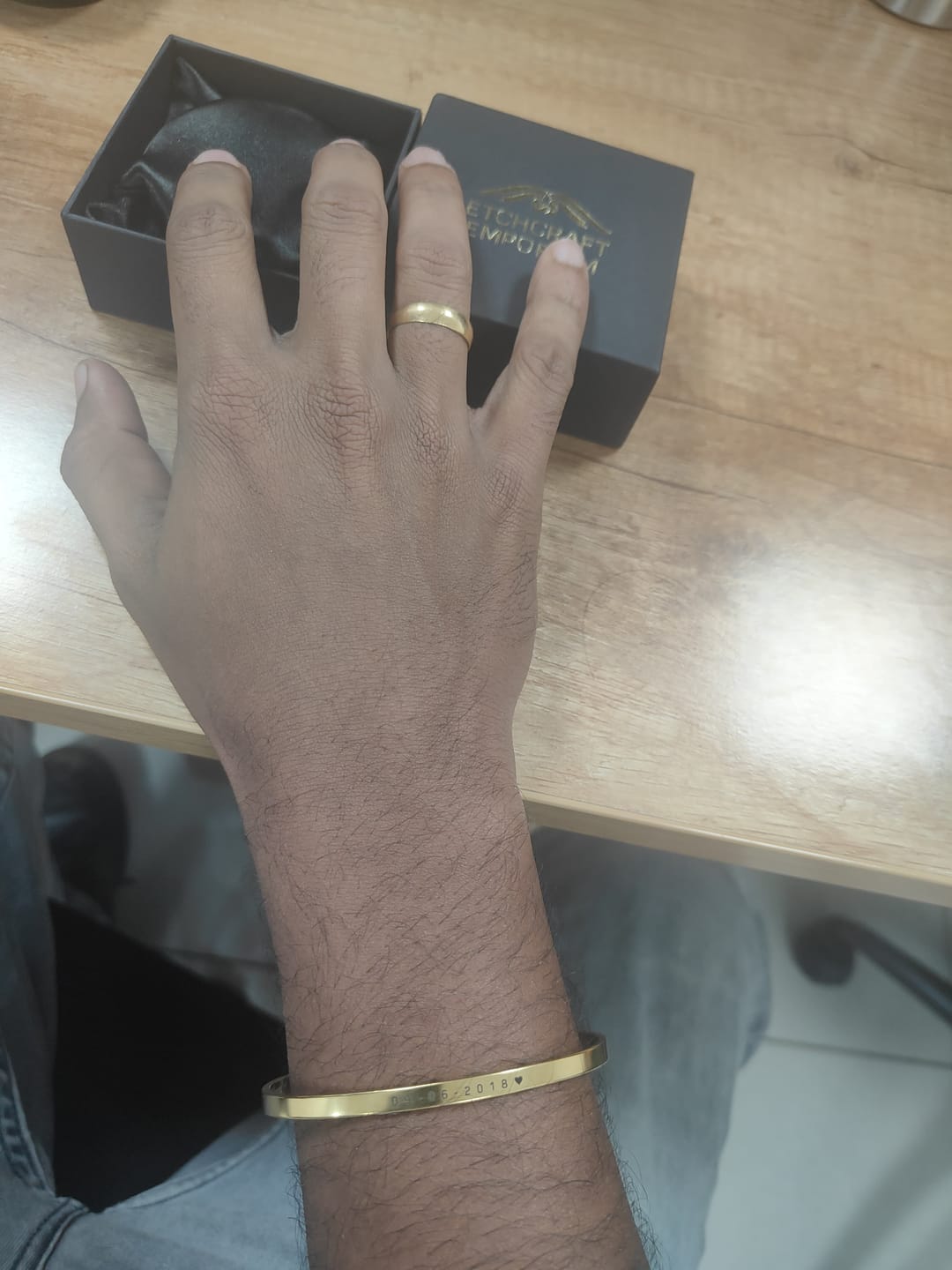 Customer photo review of Personalised Classic Bracelet