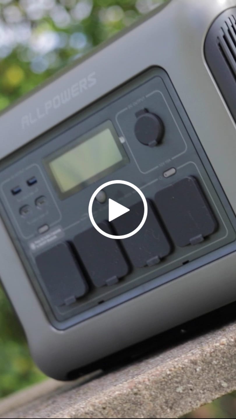 Customer video review of ALLPOWERS R1500 LITE Station électrique portable 1600W 1056Wh