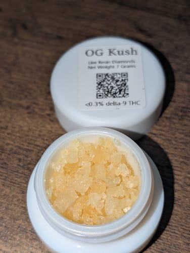 Customer photo review of OG Kush | Live Resin Diamonds