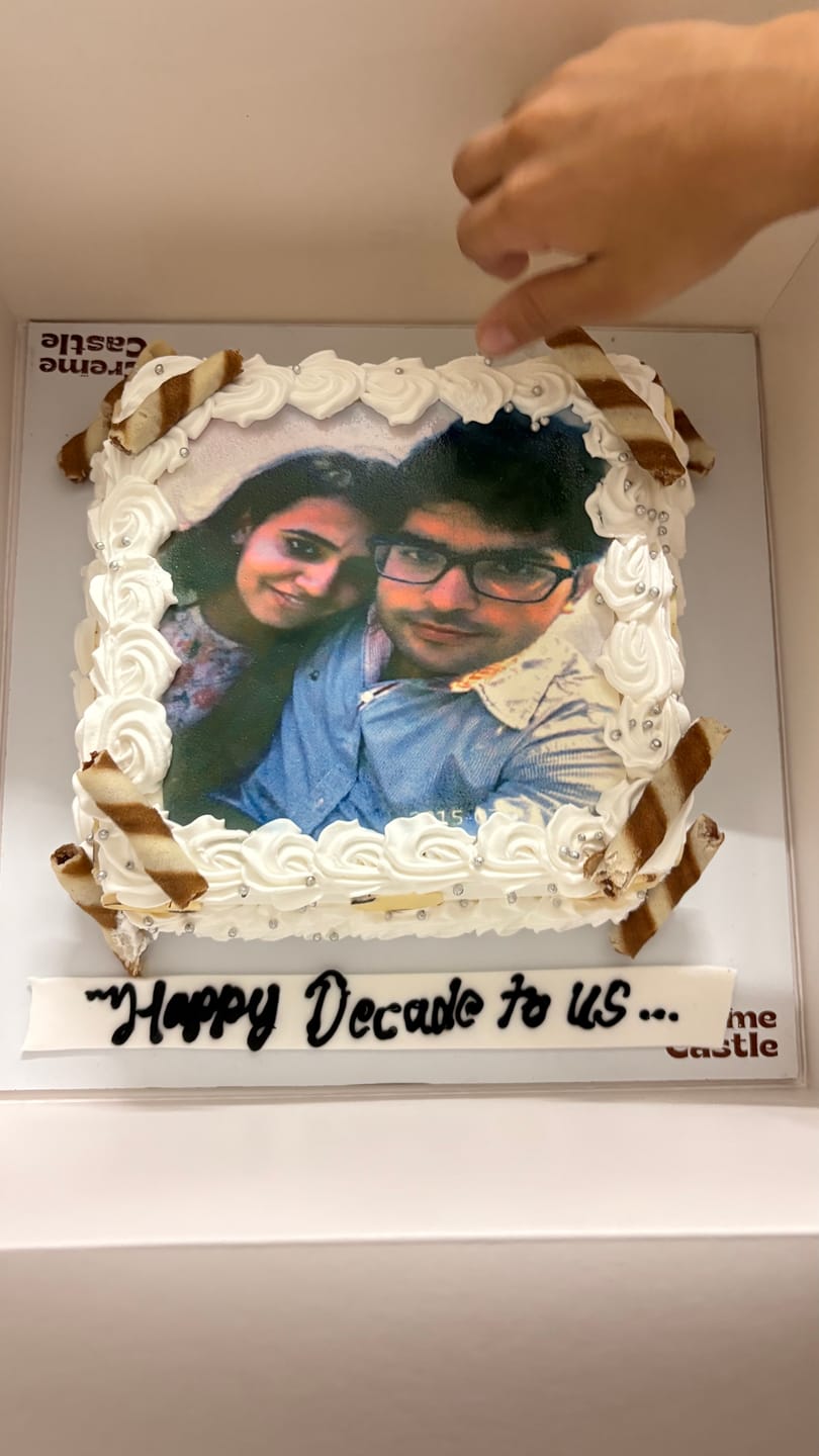 Customer photo review of Customized Photo Cake