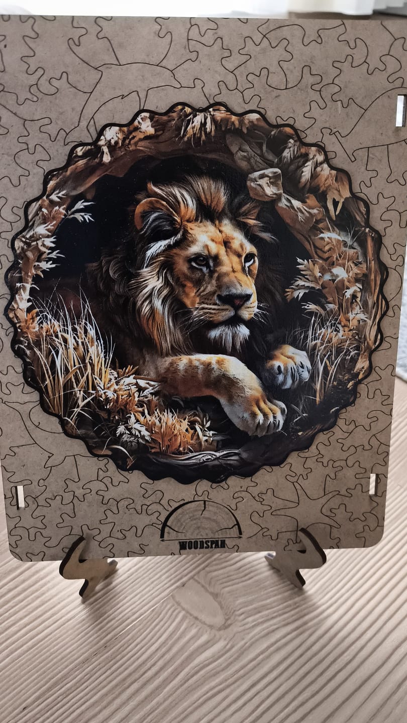 Customer photo review of Aslan V2 - Ahşap Puzzle