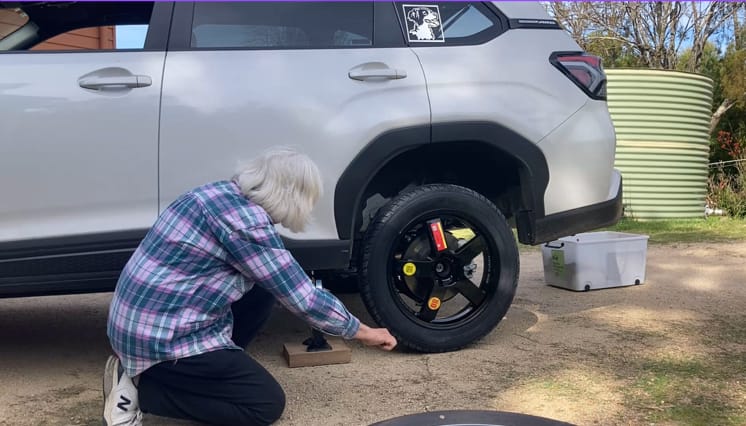 Customer photo review of Subaru Forester Space Saver Spare Wheel Kit - HUB CENTRIC - Braumach Spare Wheel Kit All Models - 2018-2026