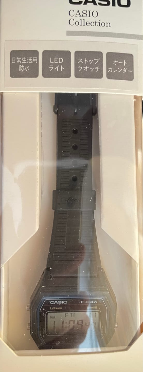 Customer photo review of Reloj Casio Vintage F-84W-1 Mercado Japonés JDM