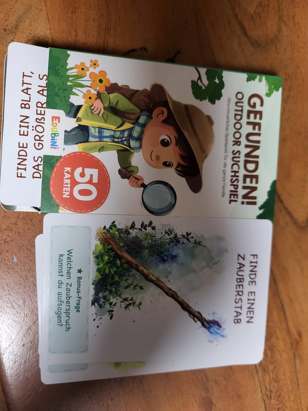 Customer photo review of Edubini Gefunden! Outdoor Suchspiel für Kinder