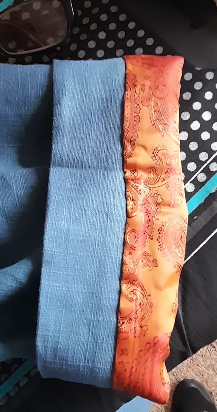 Customer photo review of Paisley Jacquard Lining Fabric